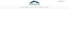 Desktop Screenshot of pinebrookgolfclub.com