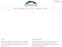 Tablet Screenshot of pinebrookgolfclub.com